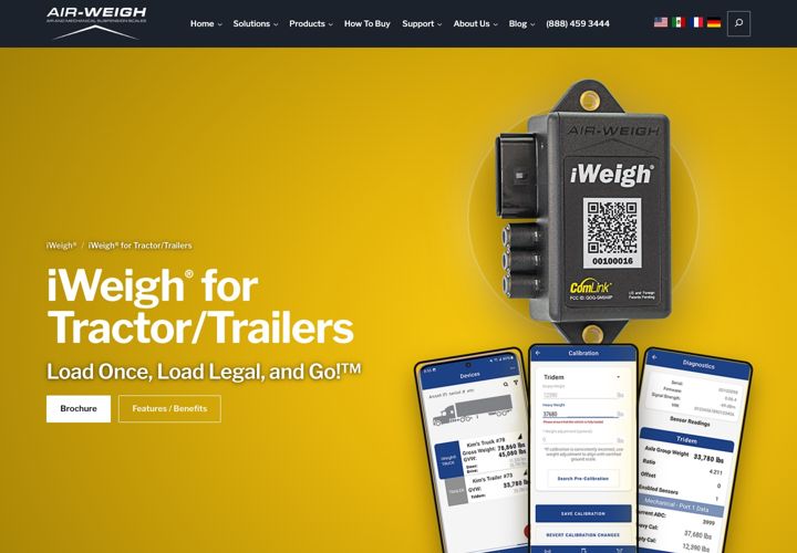Product page mockup, desktop